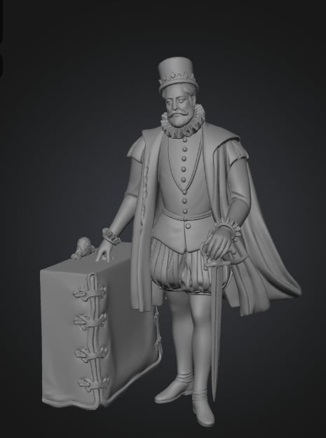 3D Modelování Rudolfa II